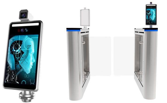 人脸识别测温通道